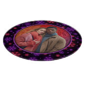 Neon Snowflakes カッティングボード (角)