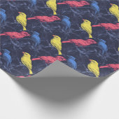 Neon Songbirds Botanical Wrapping Paper ラッピングペーパー (角)