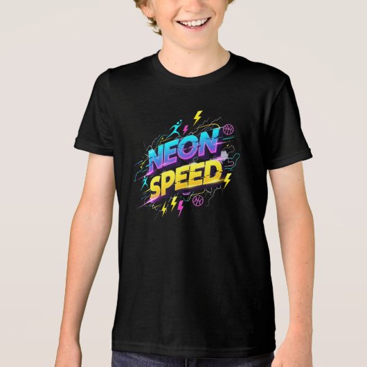 Neon Speed Sports T-Shirt トライブレンドTシャツ (正面)