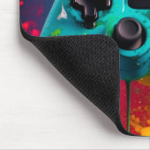 "Neon Splash" Urban Gaming Mousepad マウスパッド (コーナー)