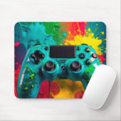 "Neon Splash" Urban Gaming Mousepad マウスパッド (マウス)