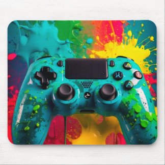 "Neon Splash" Urban Gaming Mousepad マウスパッド