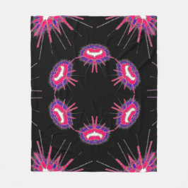 Neon Starburst Blanket フリースブランケット