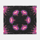 Neon Starburst Blanket フリースブランケット (正面(横))