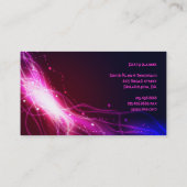 NEON STARS白熱［赤熱］光を放つパーティープランナーデザイナーカード 名刺 (裏面)