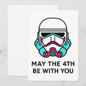 Neon Stormtrooper May the 4th Be With You Poster 招待状 (正面/裏面)