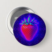 Neon Strawberry badge 缶バッジ (正面&裏面)