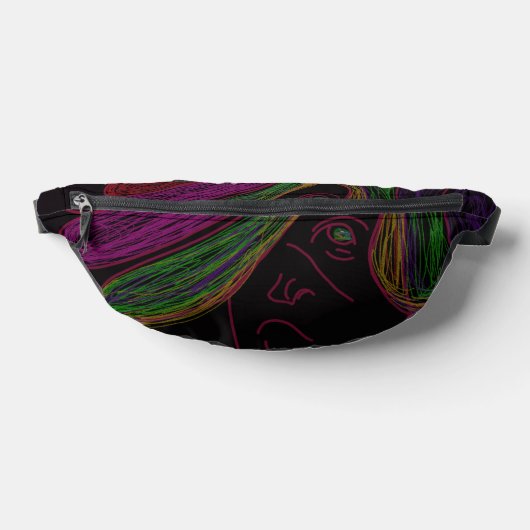 Neon String Lights Silhouette Fanny Pack  ファニーパック (レイダウン)