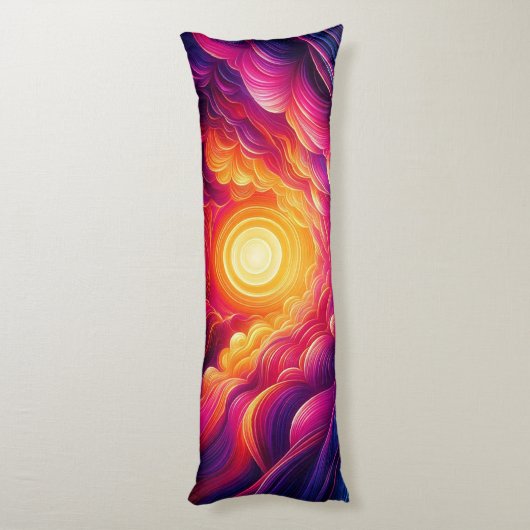 Neon Sunset ボディピロー (裏面 (縦))