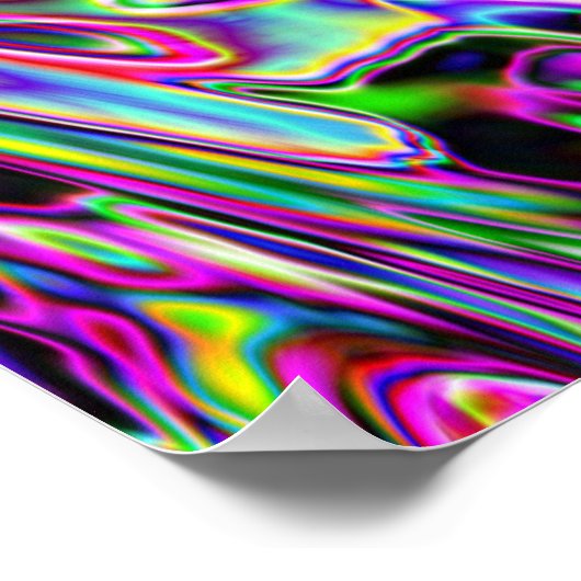 Neon Swirls ポスター (角)