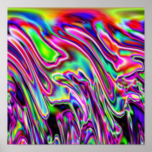 Neon Swirls ポスター