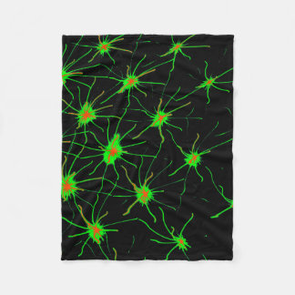 Neon Synapse Grid Fleece Blanket フリースブランケット