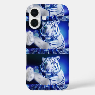 Neon Tiger DJ スマートフォンケース - EDMフェスティバル サイバーパンク iPhone 16ケース