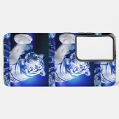 Neon Tiger DJ Phone Case – EDM Festival Cyberpunk  Samsung Galaxyケース (左側面)