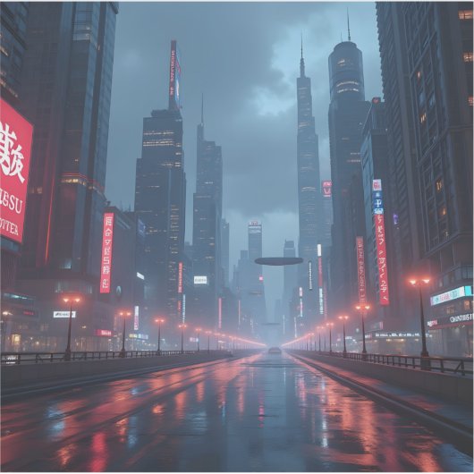 Neon Tomorrow - Square Vinyl  シール (正面)