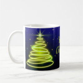 Neon Tree Happy Christmas Tree Mug コーヒーマグカップ