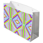 Neon Tribal Dreams Kaleidoscope ラージペーパーバッグ (裏面アングル)