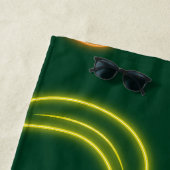 Neon Tropical Fruit Pattern Beach Towel ビーチタオル (インサイチュ)