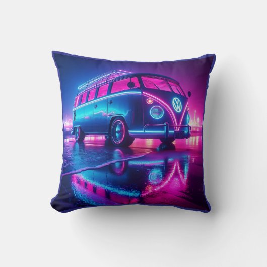 neon van life クッション (正面)
