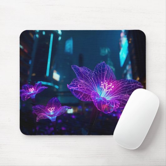 Neon Veins Glowing Mouse Pad | Bioluminescent マウスパッド (マウス)