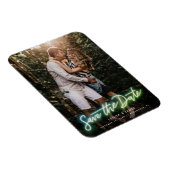 Neon Vertical Photo Save the Date Magnet マグネット (右側)