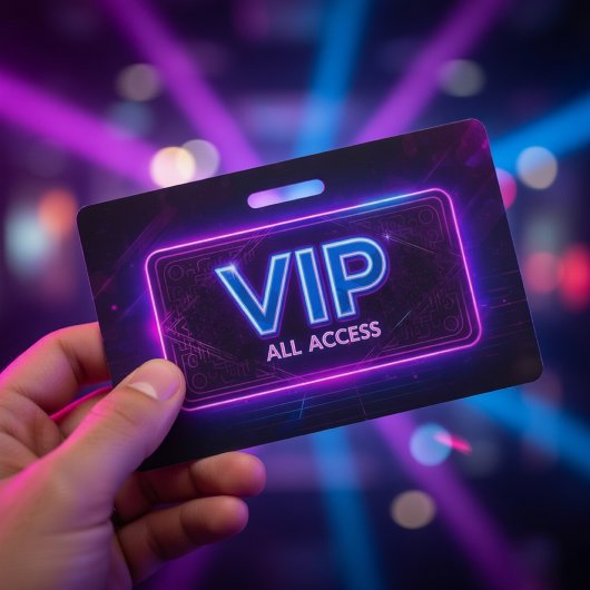 Neon VIP All Access Badge  バッジ
