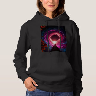 "Neon Void Galaxy" Hoodie — Cosmic Vortex Design | パーカ