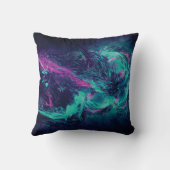 Neon Vortex Throw Pillow クッション (裏面)