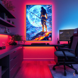 Neon Warlord – 青い月の守護者 ポスター