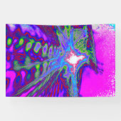Neon Wave Burst – Abstract Indoor Banner 横断幕 (横)