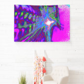 Neon Wave Burst – Abstract Indoor Banner 横断幕 (インサイチュ)