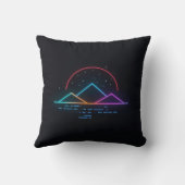 Neon Winter Streetwear Mood Artwork クッション (裏面)