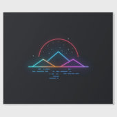 Neon Winter Streetwear Mood Artwork ラッピングペーパー (フラット)