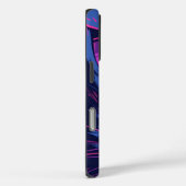 Neon Wolf Abstract Art iPhone Case – Bold Cyberpun Case-Mate iPhoneケース (裏面 / 右)