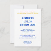 Neon Yellow Cyan Cyberpunk Light Trails Abstract 招待状 (裏面)