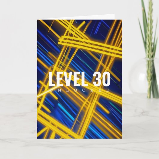 Neon Yellow Cyan Cyberpunk Light Trails Abstract 招待状 (正面)