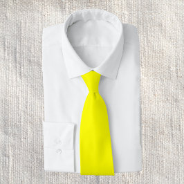 Neon Yellow Solid Color ネクタイ