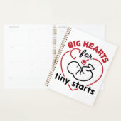 Neonatal NICUナースミニスタートの大ハート プランナー手帳 (ディスプレー)