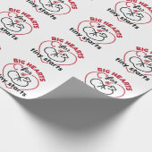 Neonatal NICUナースミニスタートの大ハート ラッピングペーパー (角)