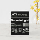 Neonatologist &amp; D Neonatology Gift Nicu Doctor カード (黄色い花)