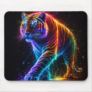 Neonfarbener Tiger マウスパッド