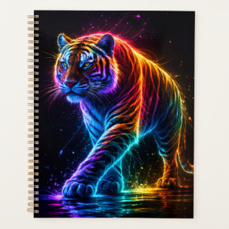 Neonfarbener Tiger Notizbuch プランナー手帳