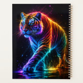 Neonfarbener Tiger Notizbuch プランナー手帳 (裏面)