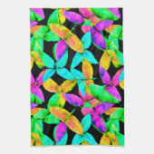 Neonscapeリーフパターン キッチンタオル (縦)