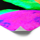 Neonscapeリーフパターン ポスター (角)