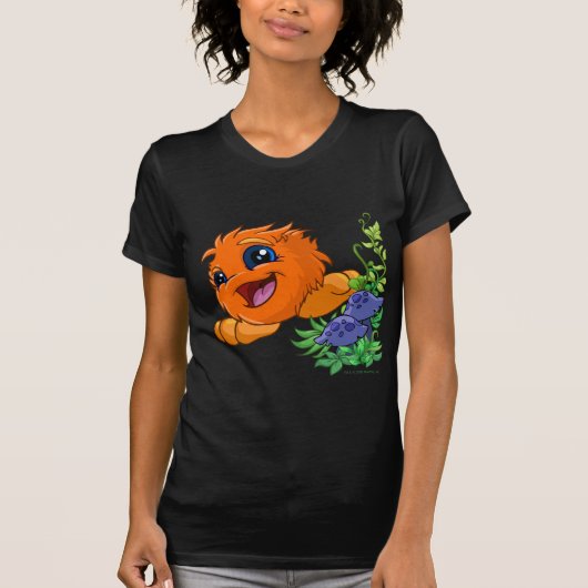 Neopiaの本部の幸せなオレンジJubJub Tシャツ (正面)