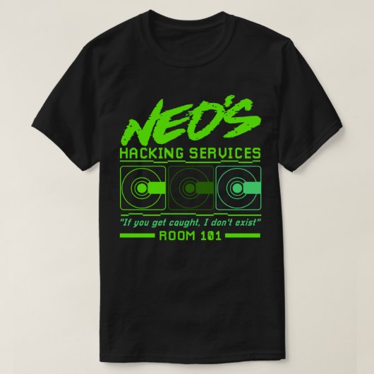 Neosのハッキングのサービス Tシャツ (デザイン正面)