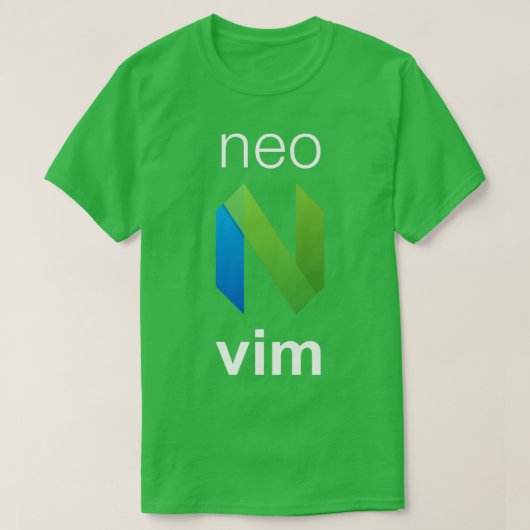 neovim neovim text editor vim fork 1 tシャツ (デザイン正面)