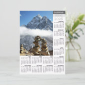Nepal 2026 Calendar Card, Ama Dablan, Sagarmatha シーズンカード (スタンド正面)
