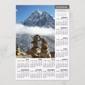 Nepal 2026 Calendar Card, Ama Dablan, Sagarmatha シーズンカード (正面)